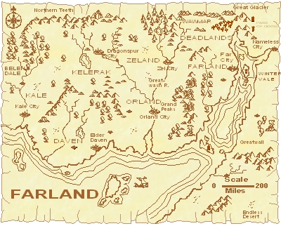 Old Map of Farland