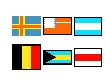 Selected world flags