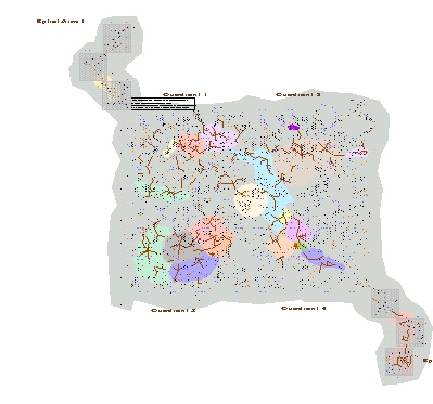 Galactic Map 4 Quadrants